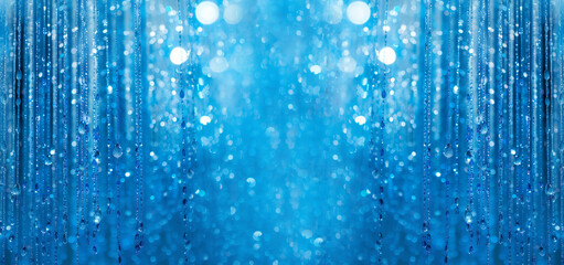 ビーズのモビールの背景