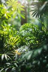 A tree with sunlight shining through its leaves