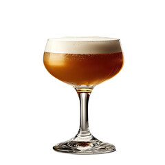 sidecar cocktail clip art isolated on white background