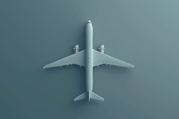 A single airplane soaring through the clouds, ideal for travel or adventure scenes