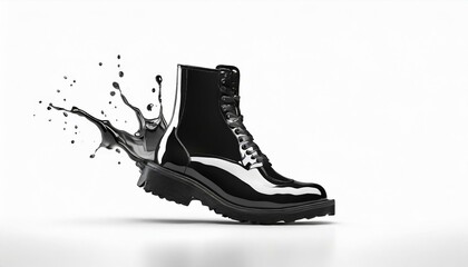 Boot splash on white