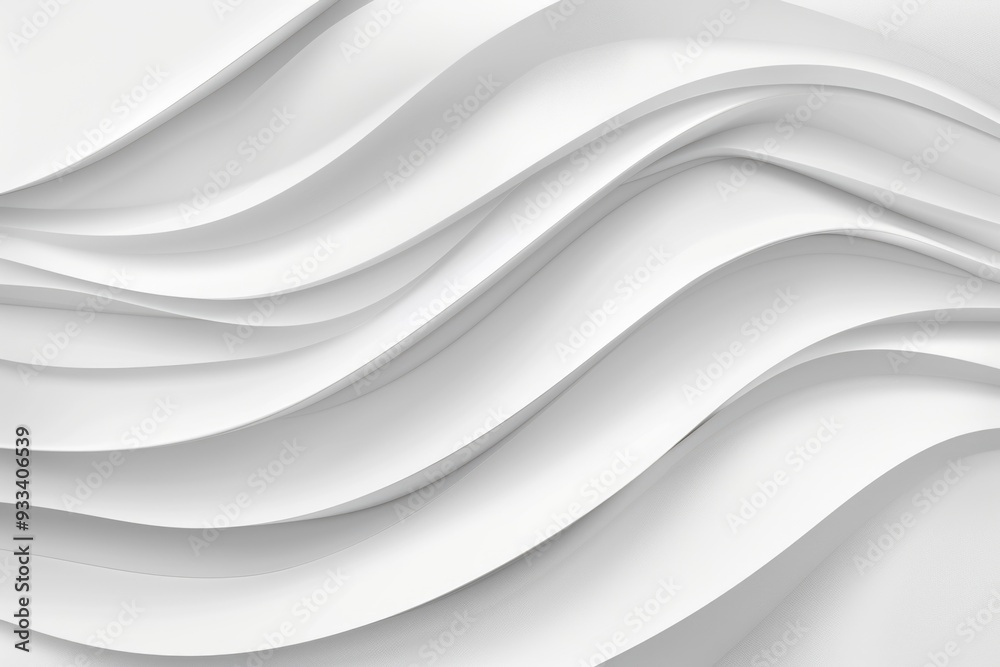 Poster A simple design featuring wavy lines on a white background, suitable for use in graphic designs or digital art projects