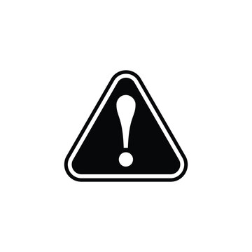 recommend clip art: Exclamation mark black and white flat vector icon design. Exclamation mark symbol and clip art