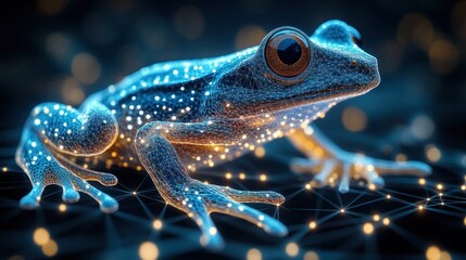 Digital Frog Illustration