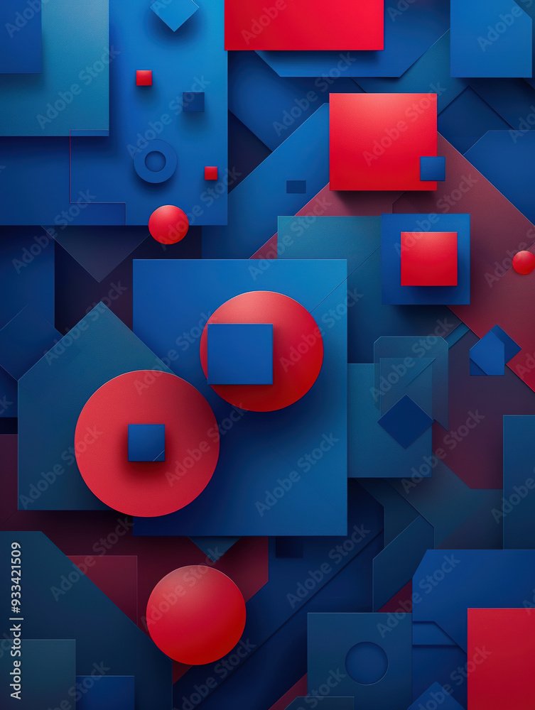 Canvas Prints craft a visually minimalistic engaging vector background with a modern, abstract geometric design in