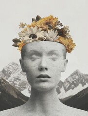 Modern collage art blending diverse elements and styles to create visually captivating and thought-provoking digital artworks that push the boundaries of creativity