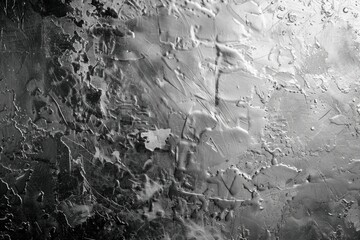 Fototapeta premium A black and white photo of a dirty window with streaks and smudges