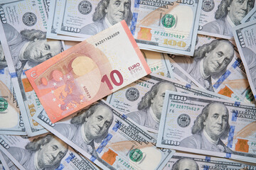 Exploring the Overlapping Euro and Dollar Banknotes Currency Concept and Its Significance