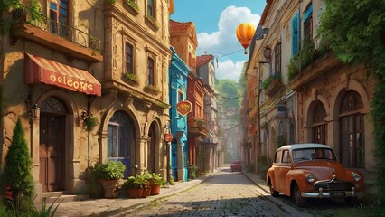 Fototapeta premium Explore the diverse world of Oleg, where every corner holds a unique surprise waiting to be discovered. From the bustling city streets to the tranquil countryside, let your imagination run wild with.