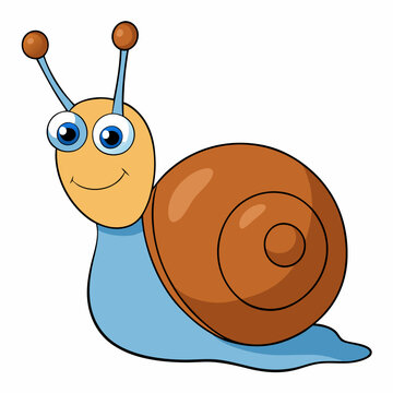 recommend clip art: cute snail art vector