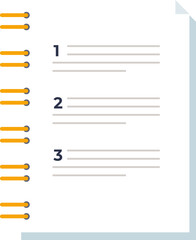 Obraz premium Blank to-do list with numbered lines, symbolizing organization and task management.