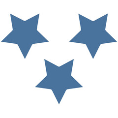 Stars vector icon in isolated background 