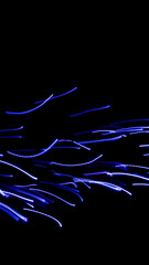 Konfetti Digital Glow Effekt Overlay dunkler Hintergrund Story