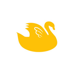swan vector icon