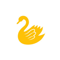 swan vector icon