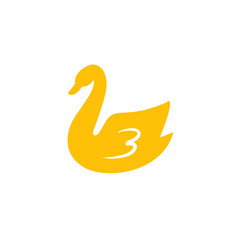 swan vector icon