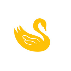 swan vector icon