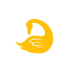 swan vector icon
