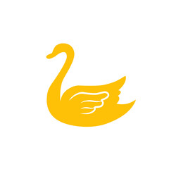 swan vector icon