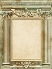 Obraz premium Column concept invitation template