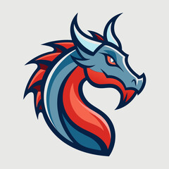 Dragon art vector illustration