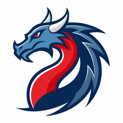 Dragon art vector illustration