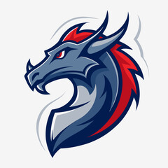 Dragon art vector illustration