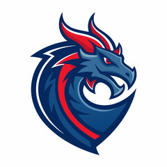 Dragon art vector illustration