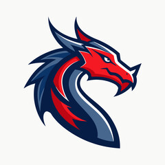 Dragon art vector illustration