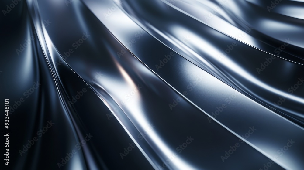 Poster High-definition shot of an abstract background featuring a blend of metallic and matte textures, with subtle gradients and reflective surfaces.