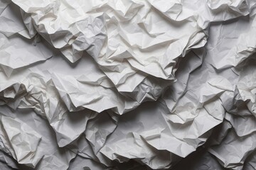 Obraz premium Abstract texture of wrinkled white paper