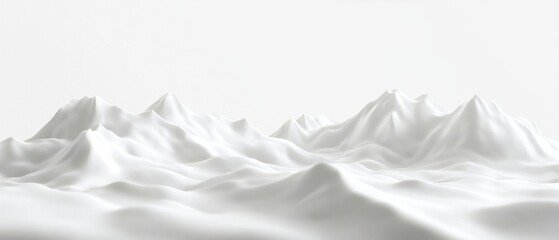 Fototapeta premium Abstract White Mountains