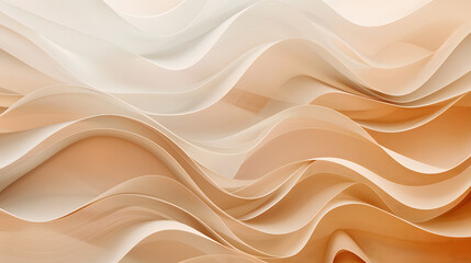 Obraz premium Abstract Organic Natural Beige Brown Waving Lines Texture Background