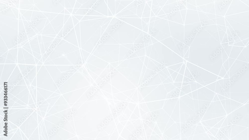 Poster White wireframe abstract background animation