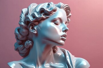 "Ethereal Bust Sculpture"