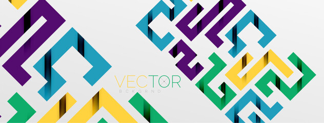 Color bend lines with shadow texture effect. Vector Illustration For Wallpaper, Banner, Background, Card, Book Illustration, landing page