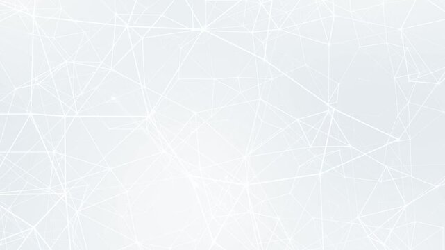 White wireframe abstract background animation