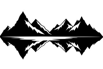 Mountain Silhouette Vector Design 