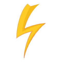 Obraz premium Curved Lightning Bolt