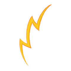 Fototapeta premium Curved Lightning Bolt