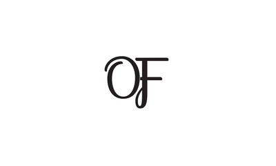 OF, FO, O, F Abstract Letters Logo Monogram