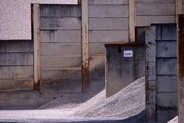 Lagererung von Sand