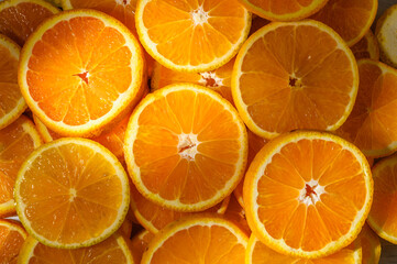 slices of citrus fruits - oranges