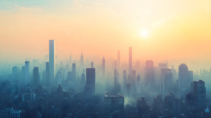 Sun-Kissed Urban Panorama