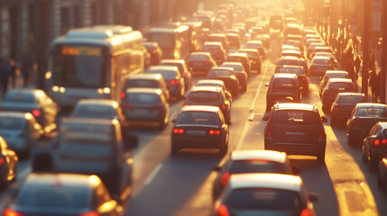 Obraz premium City Traffic Congestion