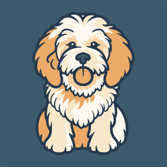 Illustration of a cute puppy