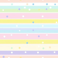 Fototapeta premium Pastel Stripes and Polka Dots Pattern Background