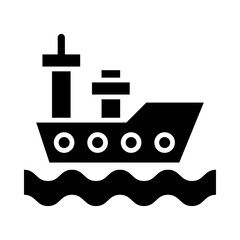 Pirate Ship glyph icon