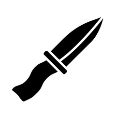 Pirate knife glyph icon