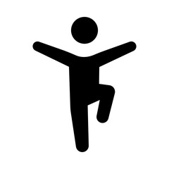 Balance Training glyph icon